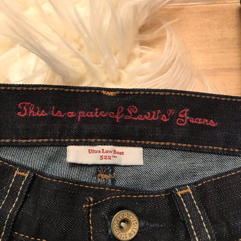 Levis NWOT #522 Ultra Low Boot Cut W27" Length 30" - Picture 3 of 6